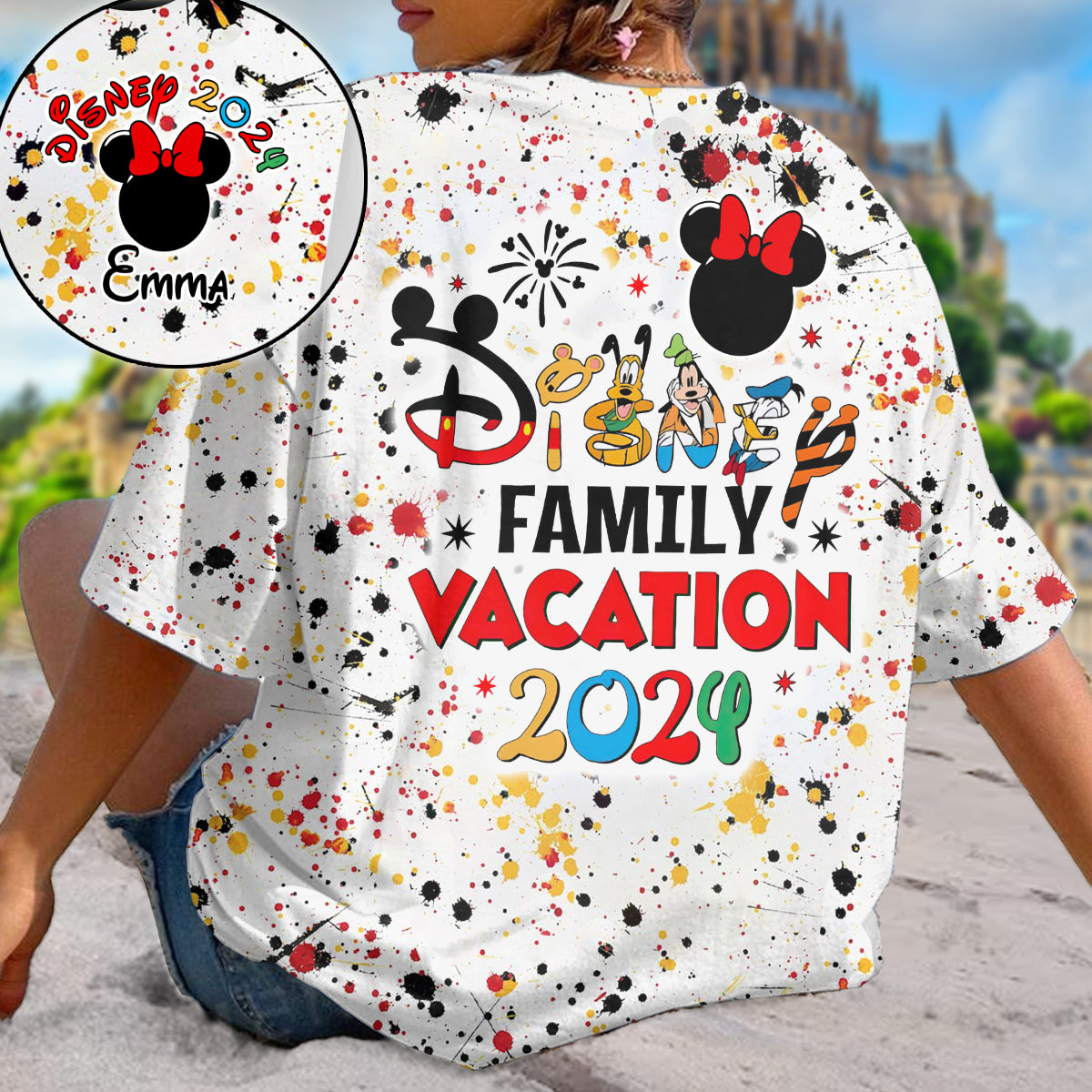 Personalized Disney Family Vacation All Over Shirt for Kids