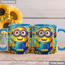 Load image into Gallery viewer, Personalized Minion Accent Mug Custom Name Gift for Kids
