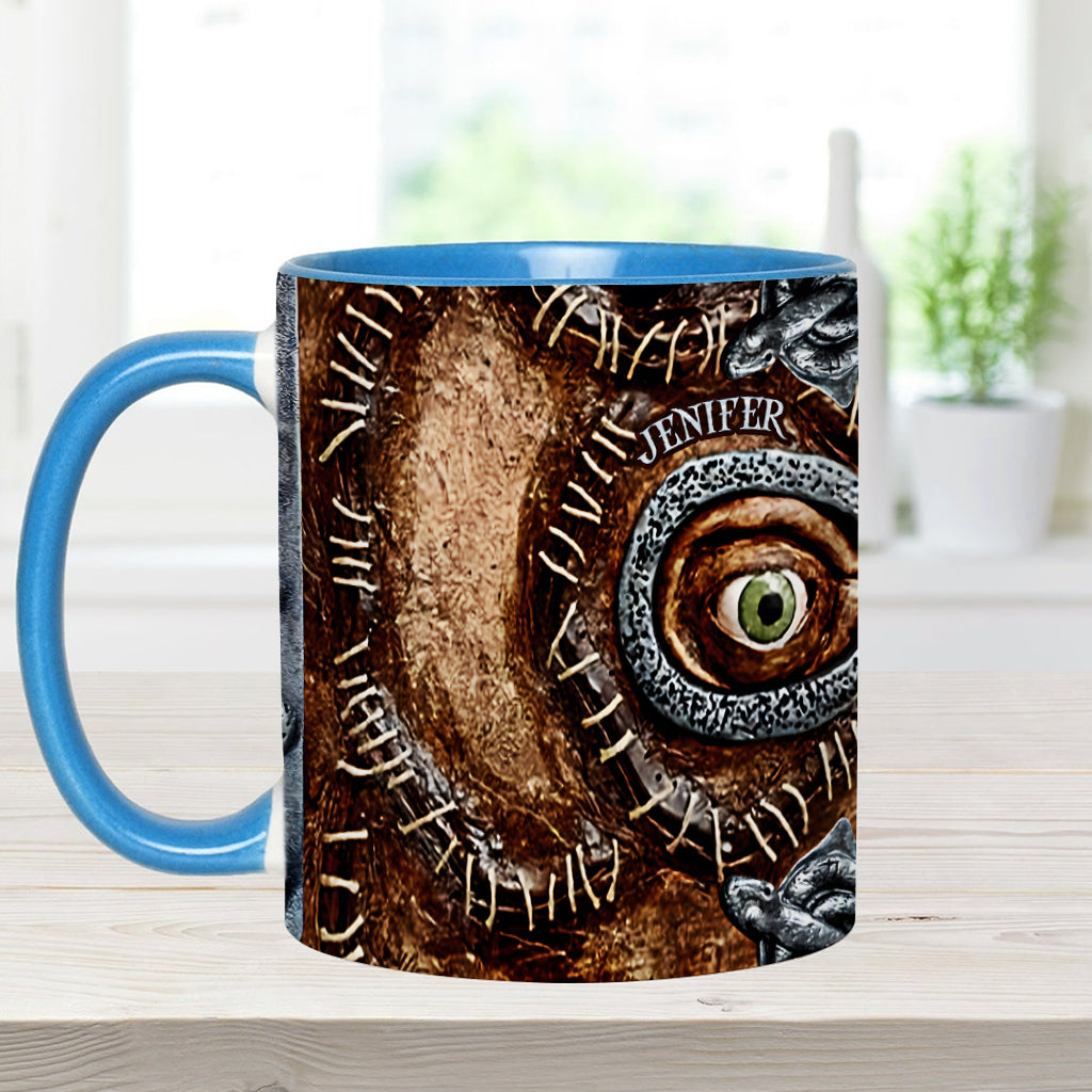 Personalized Three Witches Accent Mug Custom Name Gift for Halloween