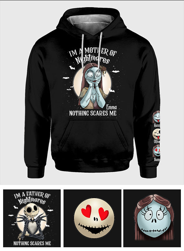 Personalized Nightmare All Over Shirt Custom Names Gift for Mom/Dad