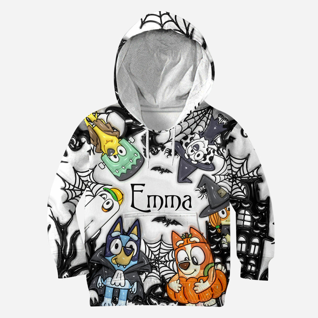 Personalized Halloween All-Over Shirt Custom Name Gift for Kids