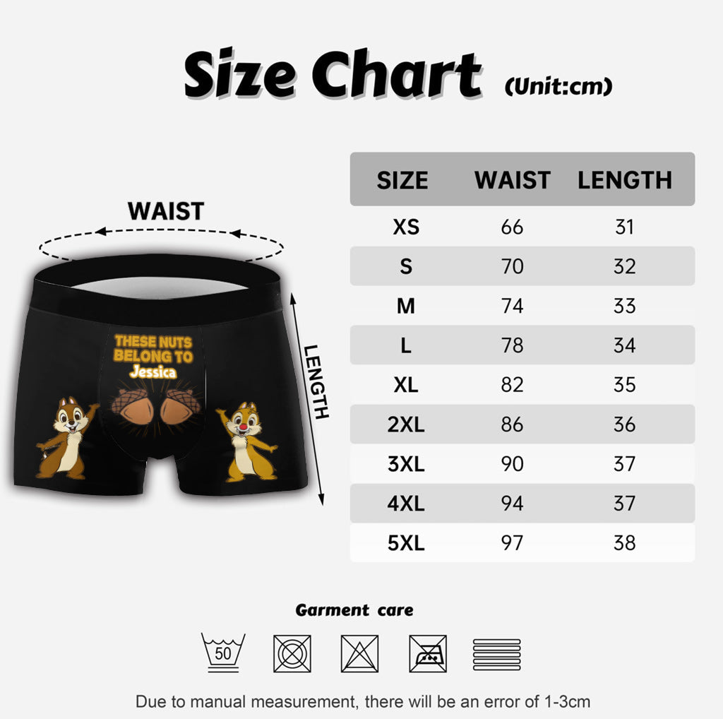 Personalized Men's Boxer Briefs Custom Name Gift for Him
