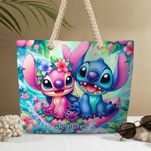 Load image into Gallery viewer, Personalized Canvas Beach Bag with Custom Design for Summer Vibes
