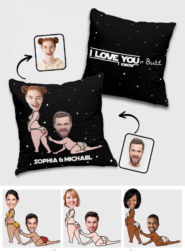 Personalized Funny Throw Pillow Custom Couple Gift for Him/Her