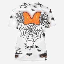 Load image into Gallery viewer, Personalized Halloween All Over Shirt Custom Name Gift
