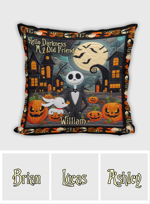 Personalized Nightmare Throw Pillow Halloween Gift for Kids
