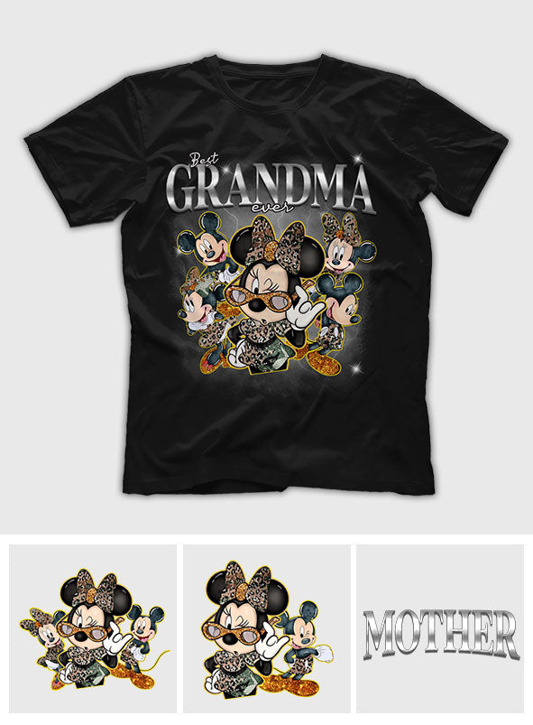 Personalized Best Grandma Mouse Ears T-shirt & Hoodie Gift