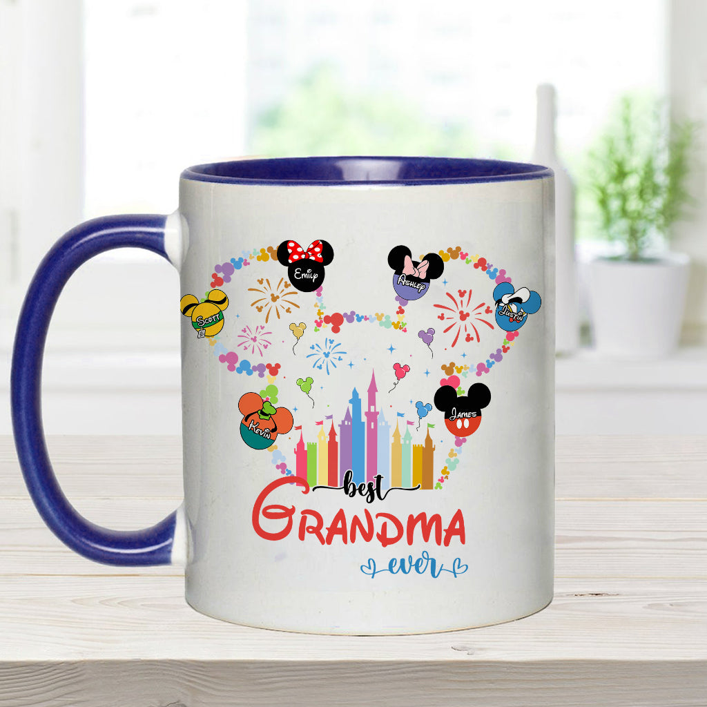 Personalized Grandma Accent Mug Custom Name Gift for Mother's Day