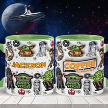 Load image into Gallery viewer, Personalized The Force Accent Mug Custom Name Gift for Star Wars Fans
