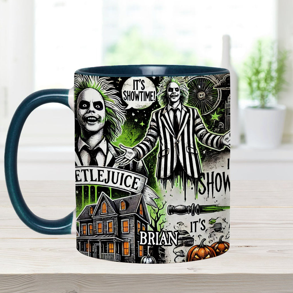 Personalized Halloween Accent Mug Custom Name Gift Idea