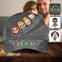 Load image into Gallery viewer, Personalized Classic Cap for Dad &amp; Mom with Family Design
