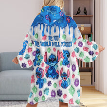 Load image into Gallery viewer, Personalized Autism Awareness Blanket Hoodie Custom Name Gift
