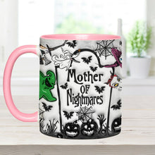 Load image into Gallery viewer, Personalized Nightmare Accent Mug with Custom Names for Mom
