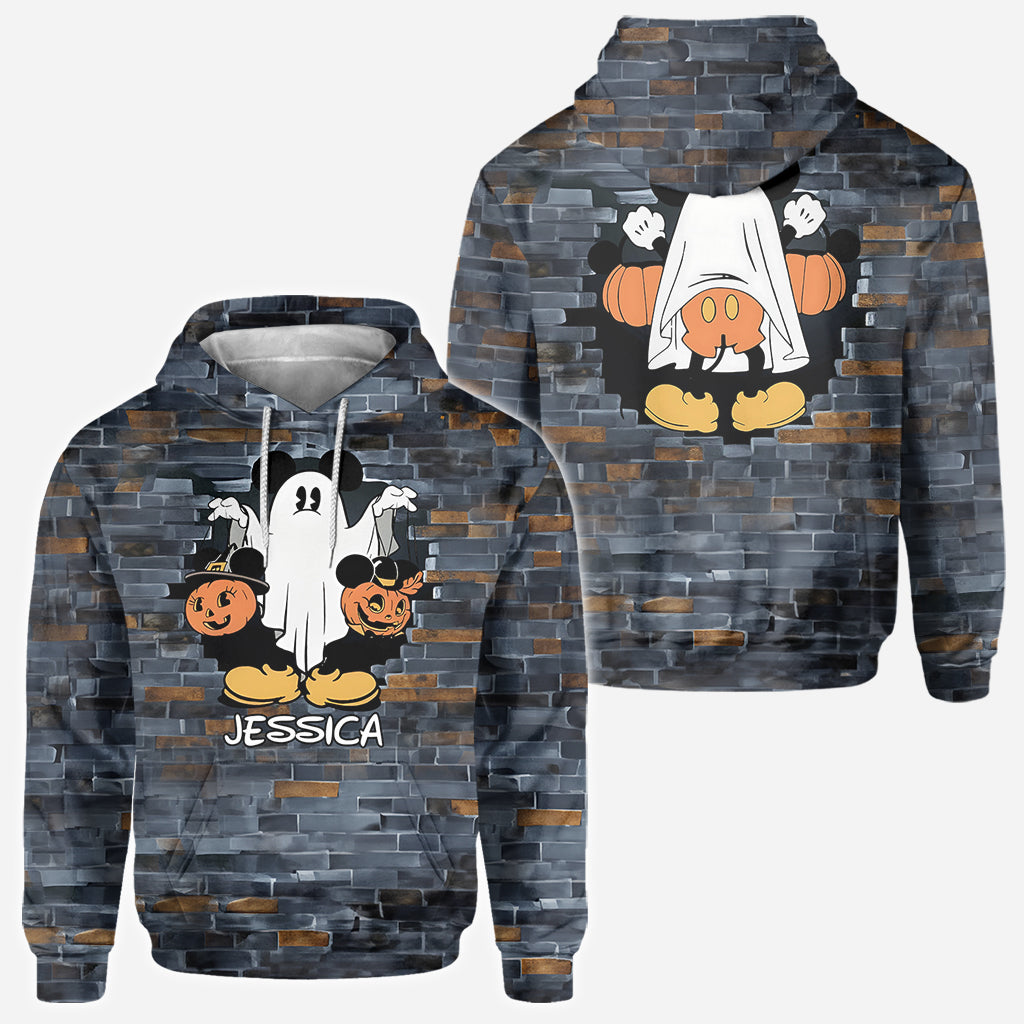 Funny Personalized Ghost Mouse All Over Shirt for Kids & Adults