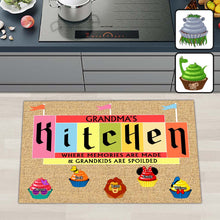 Load image into Gallery viewer, Personalized Grandma's Kitchen Doormat Custom Names Gift
