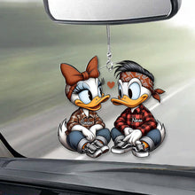 Load image into Gallery viewer, Personalized Chicano Duck Couple Car Ornament Custom Name Gift
