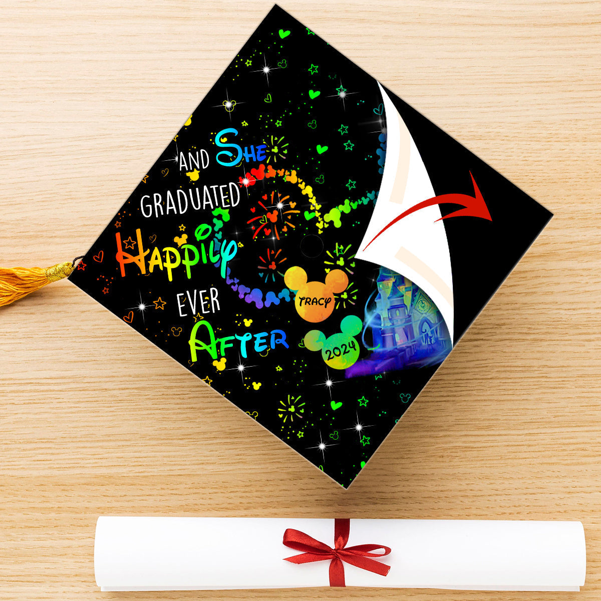Personalized Graduation Cap Topper Custom Design Gift for Her