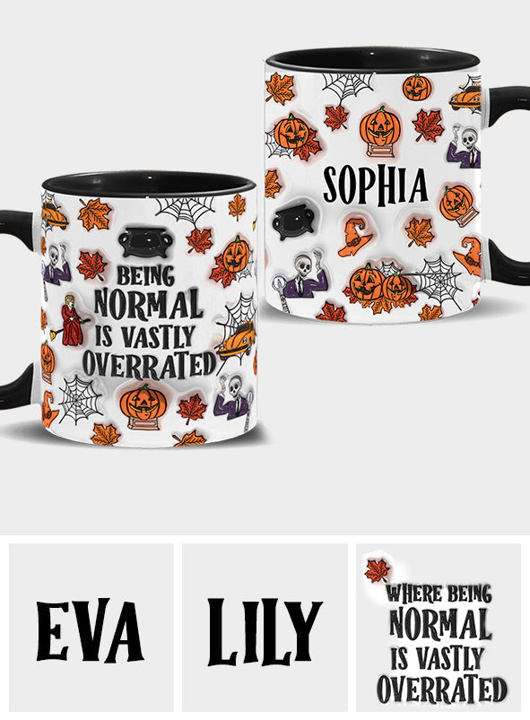 Personalized Halloween Accent Mug Custom Name Gift Idea
