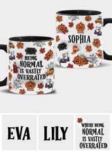 Load image into Gallery viewer, Personalized Halloween Accent Mug Custom Name Gift Idea
