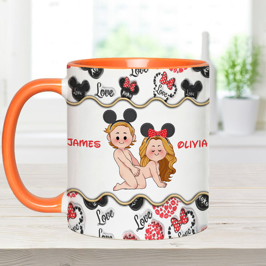 Personalized Accent Mug with Custom Name for Valentine's Day Gift