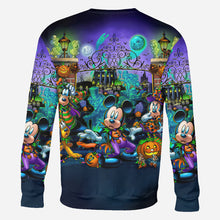 Load image into Gallery viewer, Personalized Welcome Foolish Mortals All Over Shirt for Halloween
