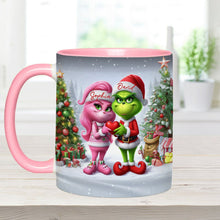 Load image into Gallery viewer, Personalized Merry Grinchmas Accent Mug Custom Name Gift for Christmas
