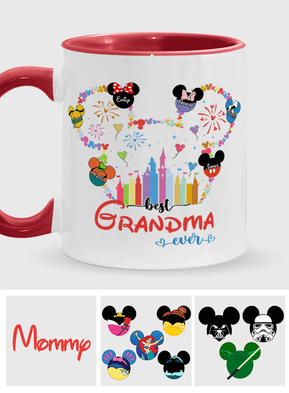 Personalized Grandma Accent Mug Custom Name Gift for Mother's Day