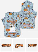 Load image into Gallery viewer, Personalized Halloween Dog Hoodie Cute Booey Design for Pets
