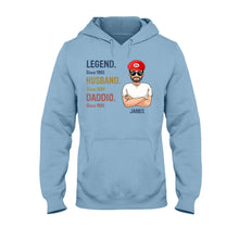 Load image into Gallery viewer, Personalized Super Plumber T-Shirt &amp; Hoodie for Dad | Custom Name Gift
