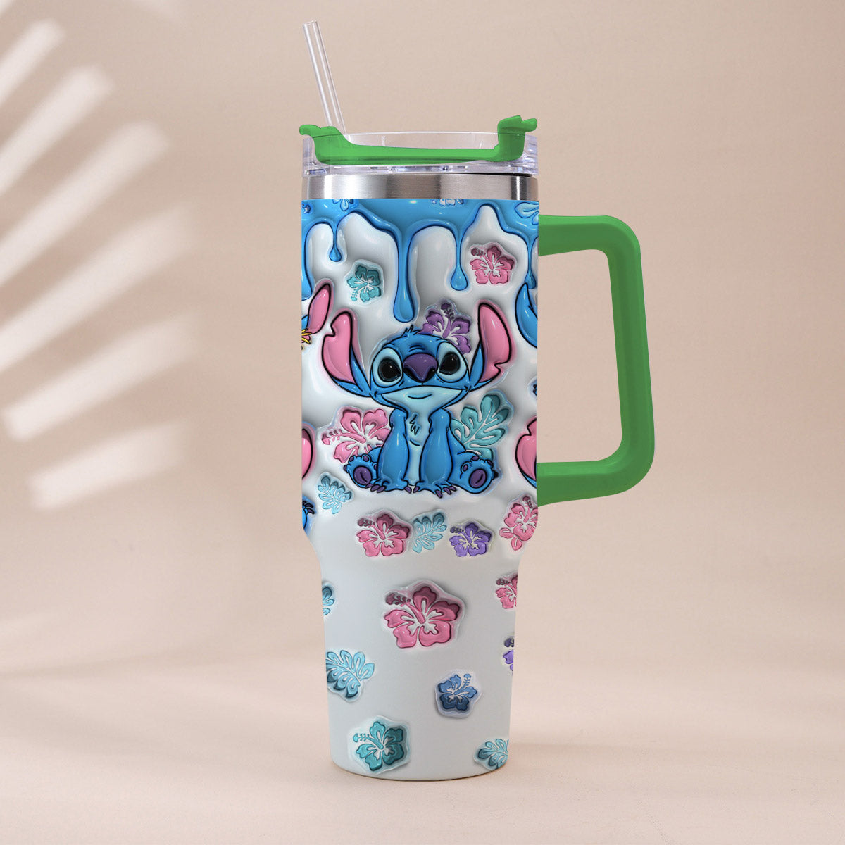 Personalized Ohana Tumbler with Handle Custom Name Gift for Family