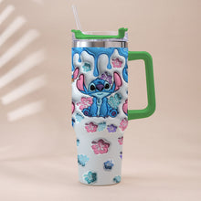 Load image into Gallery viewer, Personalized Ohana Tumbler with Handle Custom Name Gift for Family

