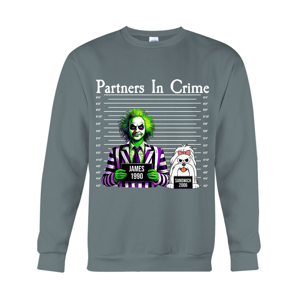 Personalized Partners In Crime T-shirt & Hoodie for Mom/Dad