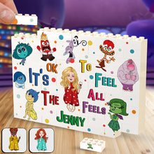 Load image into Gallery viewer, Personalized Horizontal Rectangle Building Brick Blocks for Kids Custom Name Gift
