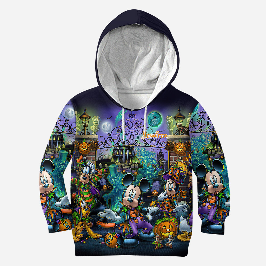 Personalized Halloween Mouse Hoodie and Leggings Set for Kids