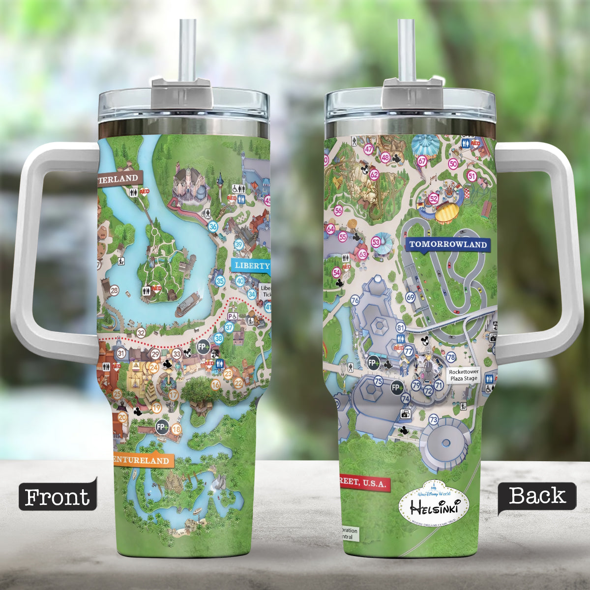 Personalized Magic Kingdom Mouse Tumbler with Handle | Unique Gift