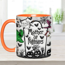Load image into Gallery viewer, Personalized Nightmare Accent Mug with Custom Names for Mom
