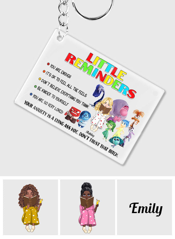 Personalized Acrylic Keychain with Motivational Quotes Gift