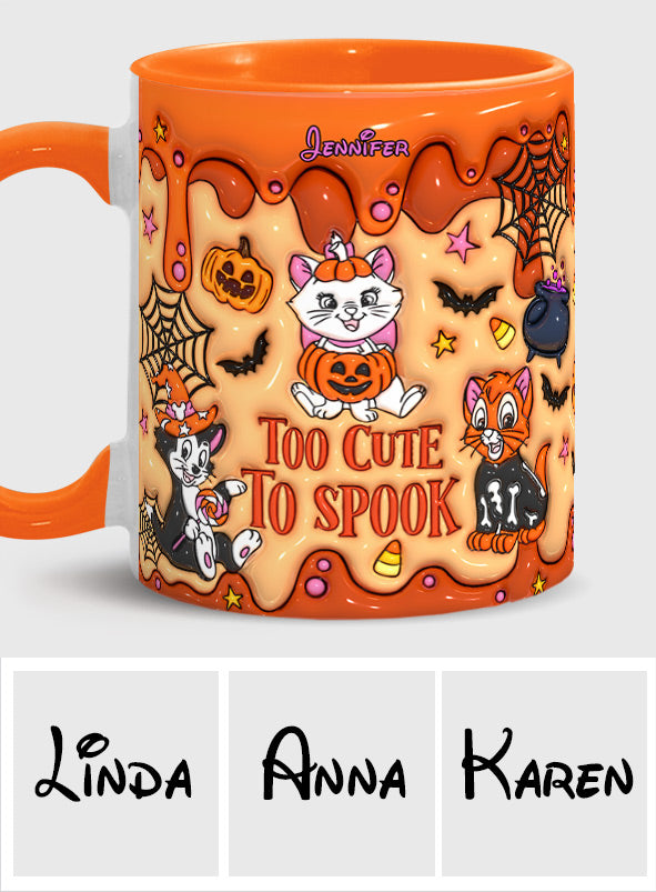Personalized Halloween Accent Mug Cute Cat Design Gift