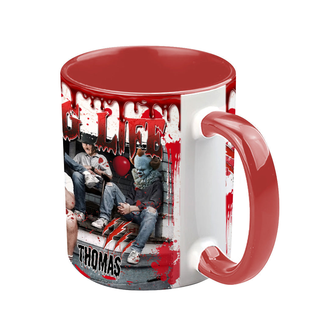 Personalized Thug Life Accent Mug Custom Name Gift for Halloween