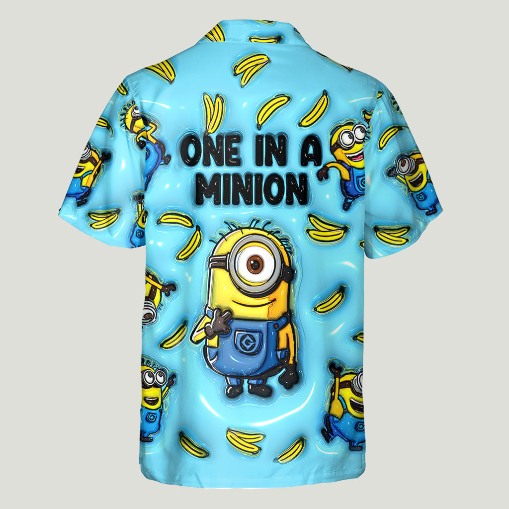 Personalized Minion Hawaiian Shirt Custom Name Gift for Him