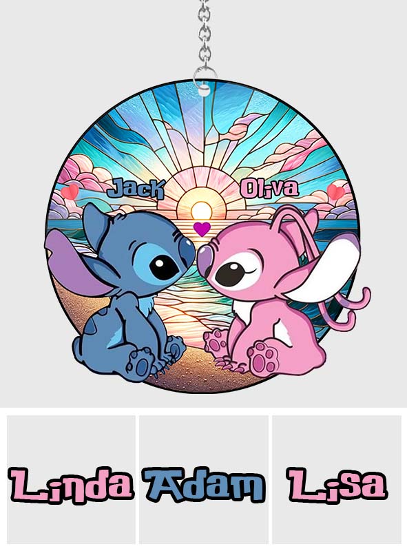 Personalized Suncatcher Ornament Custom Name Ohana Gift