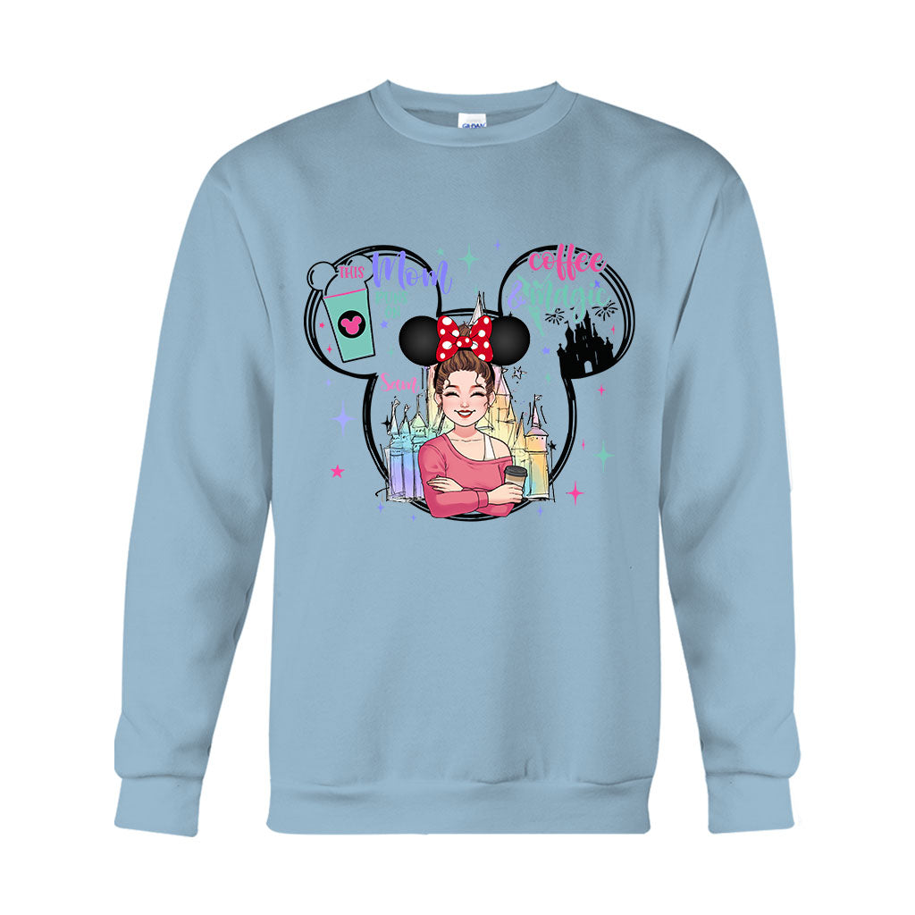 Personalized Coffee Magic Mouse T-shirt for Mom – Custom Name Gift
