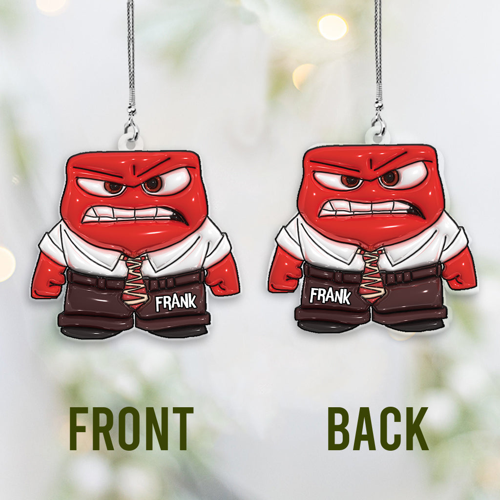 Personalized Transparent Car Ornament Custom Name Gift for Christmas