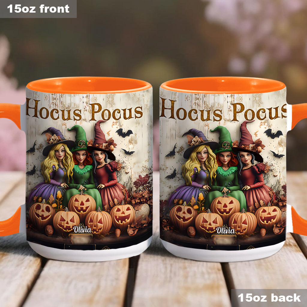 Personalized Hocus Pocus Witches Accent Mug Custom Name Gift