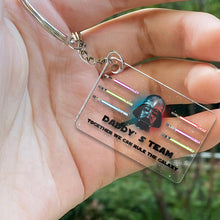 Load image into Gallery viewer, Personalized Star Wars Acrylic Keychain Gift for Dad
