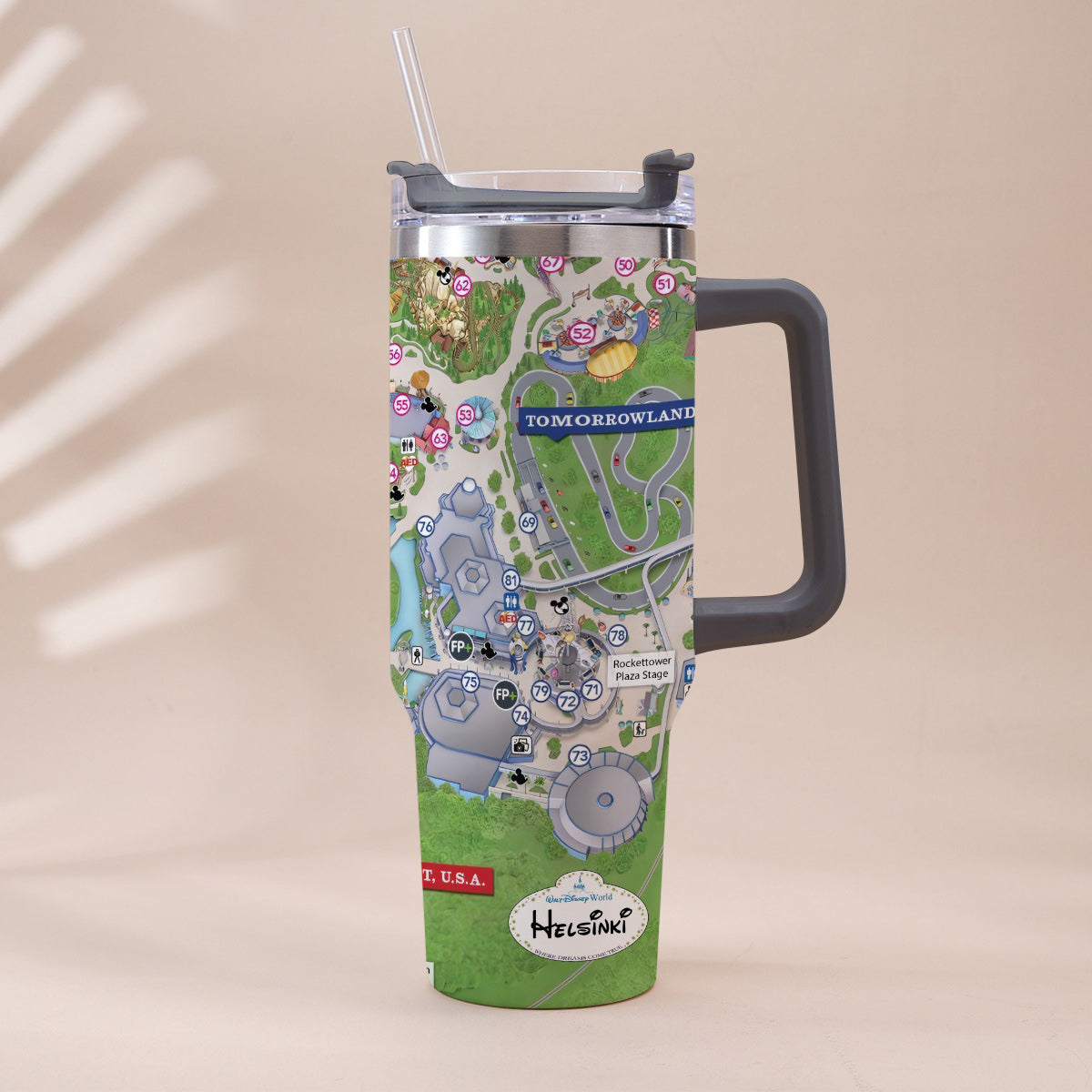 Personalized Magic Kingdom Mouse Tumbler with Handle | Unique Gift