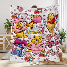 Load image into Gallery viewer, Personalized Winnie the Pooh Mouse Blanket Unique Gift for Loved Ones
