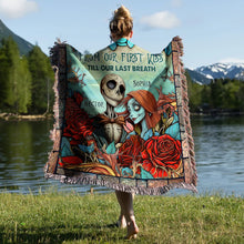 Load image into Gallery viewer, Personalized Woven Blanket Custom Couple Design Gift for Christmas
