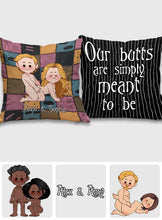 Load image into Gallery viewer, Personalized Nightmare Throw Pillow Custom Name Gift for Couples
