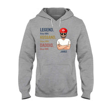 Load image into Gallery viewer, Personalized Super Plumber T-Shirt &amp; Hoodie for Dad | Custom Name Gift
